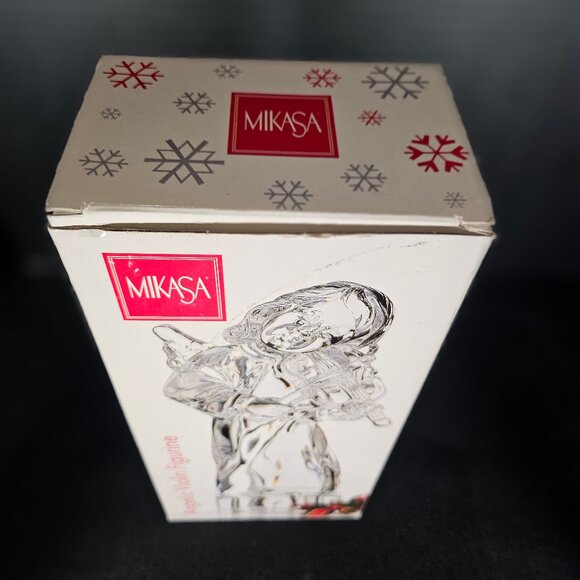 Vintage Mikasa Herald Collection Angelic Violin Angel Heavy Crystal Figurine - Picture 2 of 13